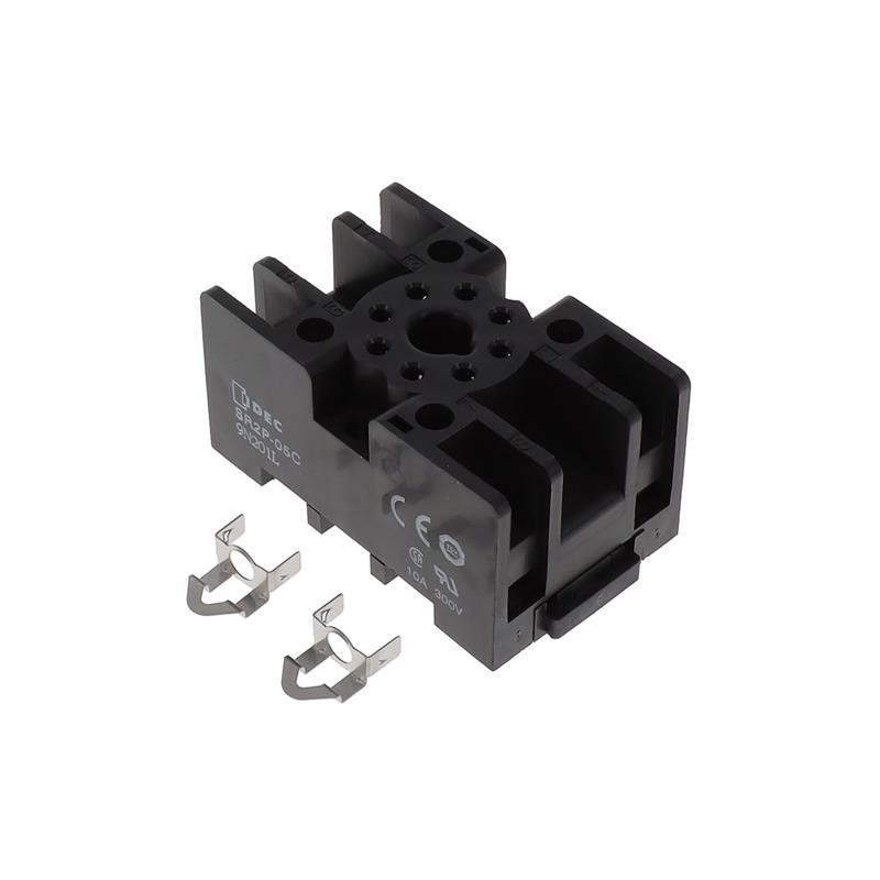 1 pcs : SR2P-05C - RELAY SOCKET 8 POSITION DIN RAIL