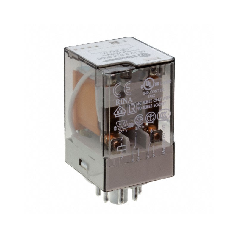 1 pcs : 60.12.8.024.0000 - RELAY GEN PURPOSE DPDT 10A 24V
