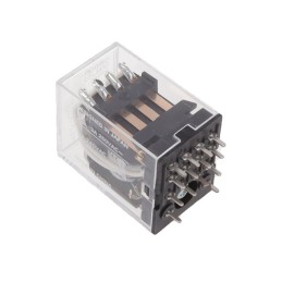 1 pcs : MY4-02-AC24 - RELAY GEN PURPOSE 4PDT 3A 24V