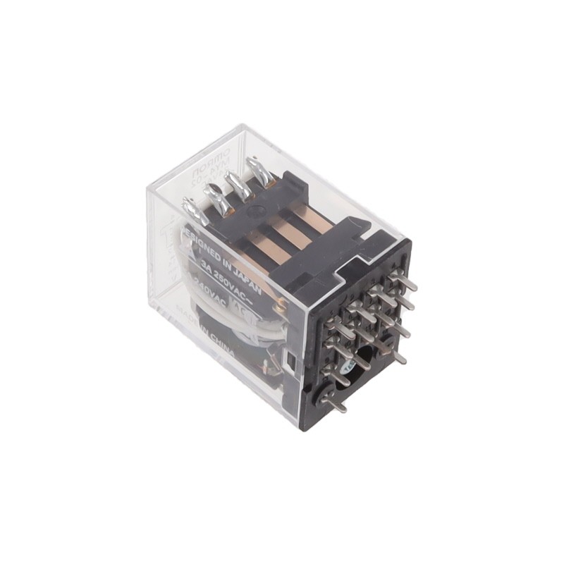1 pcs : MY4-02-AC24 - RELAY GEN PURPOSE 4PDT 3A 24V