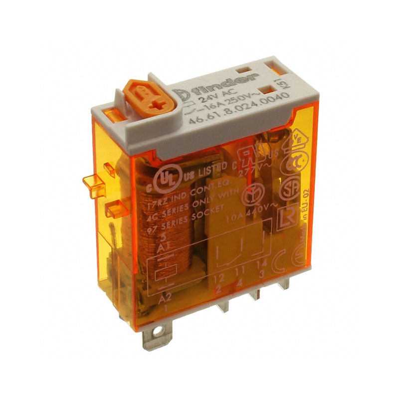 1 pcs : 46.61.8.024.0040 - RELAY GEN PURPOSE SPDT 16A 24V