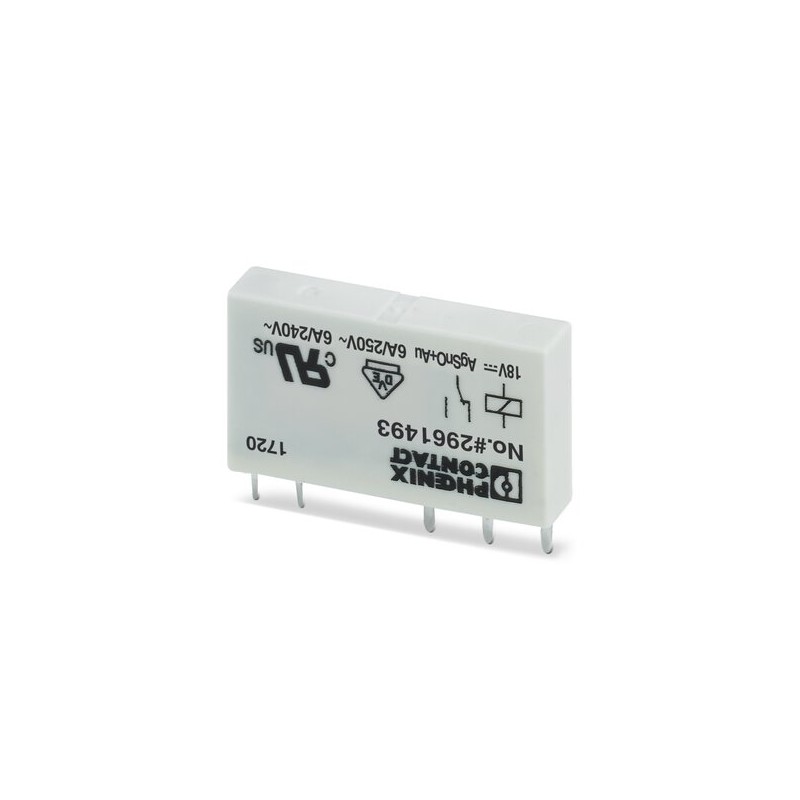 1 pcs : 2961493 - RELAY GEN PURPOSE SPDT 6A 18V