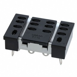 1 pcs : PT14 - RELAY SOCKET 14 POS PANEL MOUNT