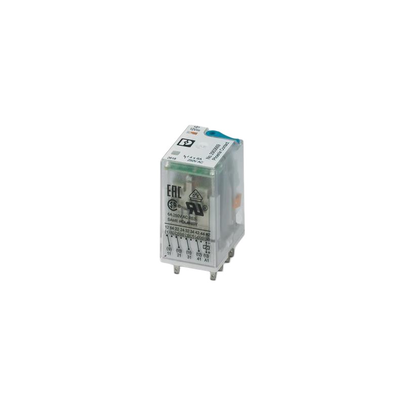 1 pcs : 2903669 - RELAY GEN PURPOSE 4PDT 6A 12V