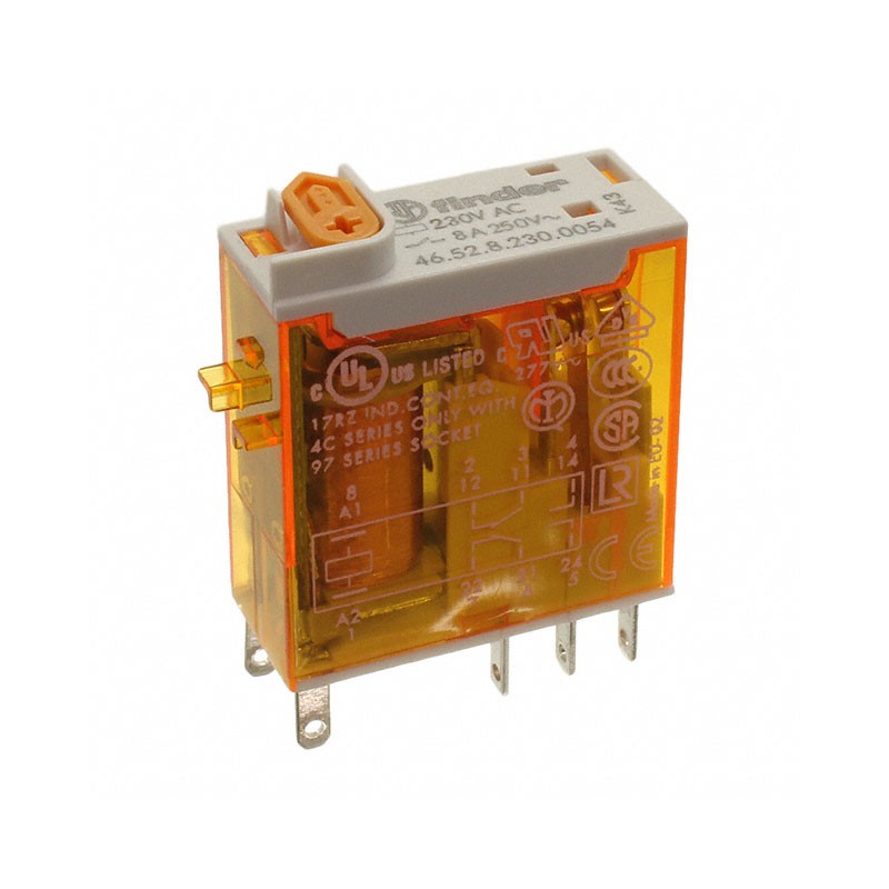 1 pcs : 46.52.8.230.0054 - RELAY GEN PURPOSE DPDT 8A 230V
