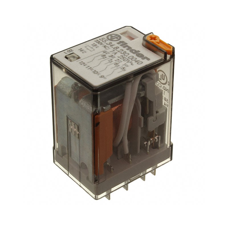 1 pcs : 55.34.8.230.0040 - RELAY GEN PURPOSE 4PDT 7A 230V