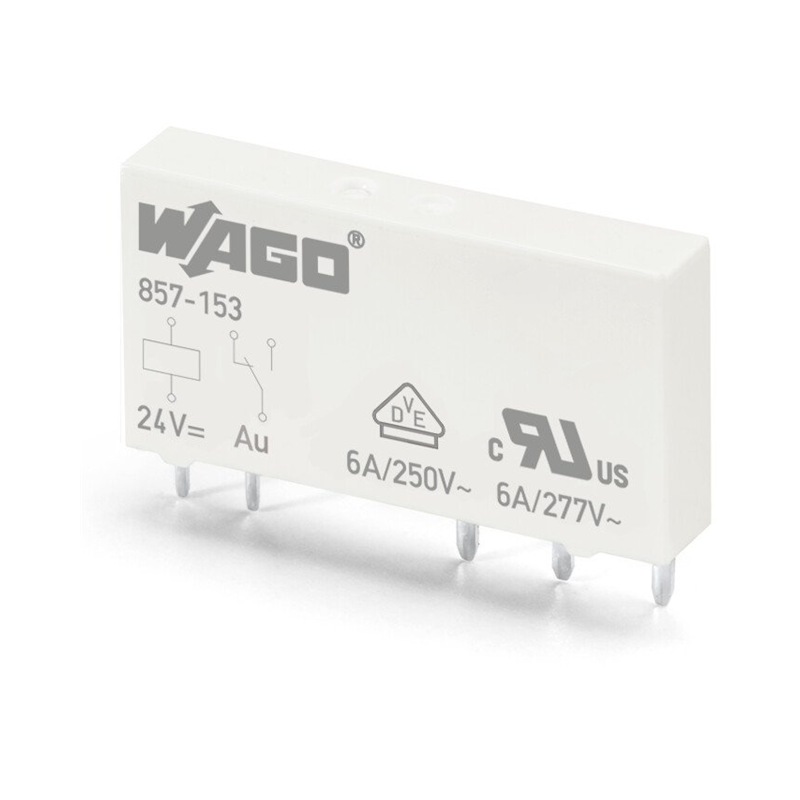 1 pcs : 857-153 - RELAY GEN PURPOSE SPDT 6A 24V