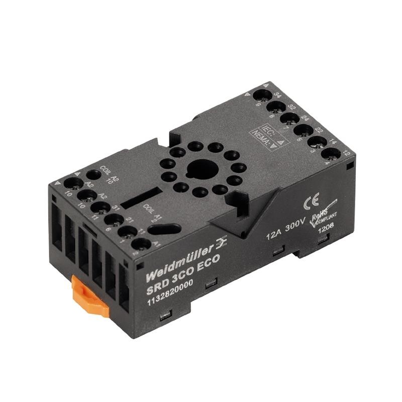 1 pcs : 1132820000 - RELAY GEN PURPOSE 3PDT 12A