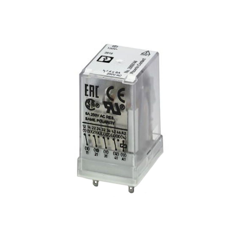 1 pcs : 2909744 - RELAY GEN PURPOSE 4PDT 6A 120V