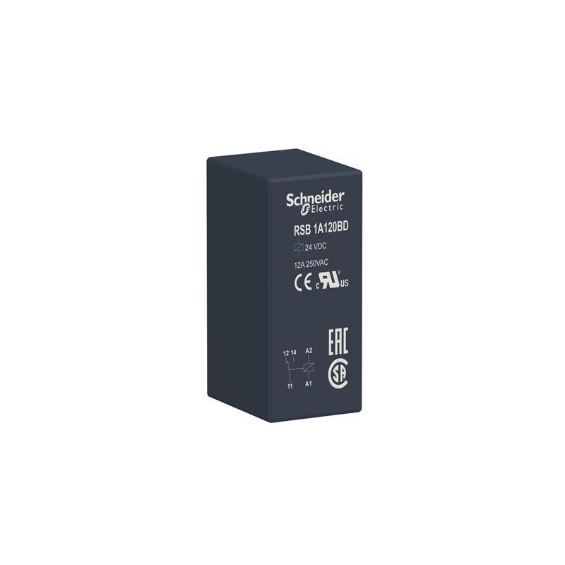 1 pcs : RSB1A120BD - HARMONY, INTERFACE PLUG-IN RELAY