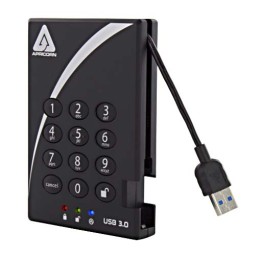 1 pcs - Apricorn Aegis Bio 3 2 TB External Portable Hard Drive