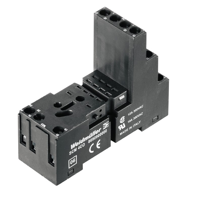 1 pcs : 8690880000 - RELAY SOCKET 8 POSITION DIN RAIL