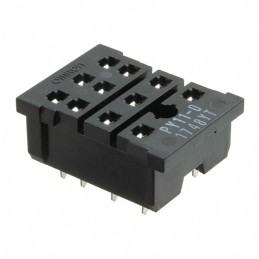 1 pcs : PY11-02 - RELAY SOCKET 11 POS THROUGH HOLE