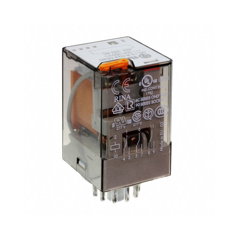 1 pcs : 60.13.8.024.0040 - RELAY GEN PURPOSE 3PDT 10A 24V