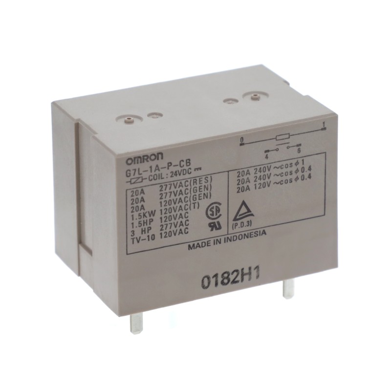 1 pcs : G7L-1A-P-CB-DC24 - RELAY GEN PURPOSE SPST 20A 24V