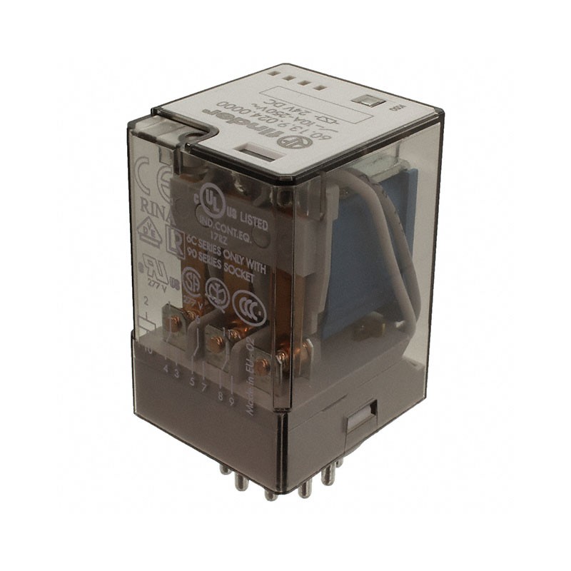 1 pcs : 60.13.9.024.0000 - RELAY GEN PURPOSE 3PDT 10A 24V