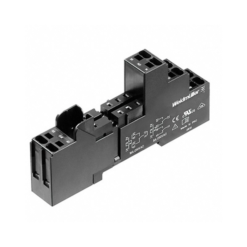 1 pcs : 8869500000 - RELAY SOCKET 8 POSITION DIN RAIL