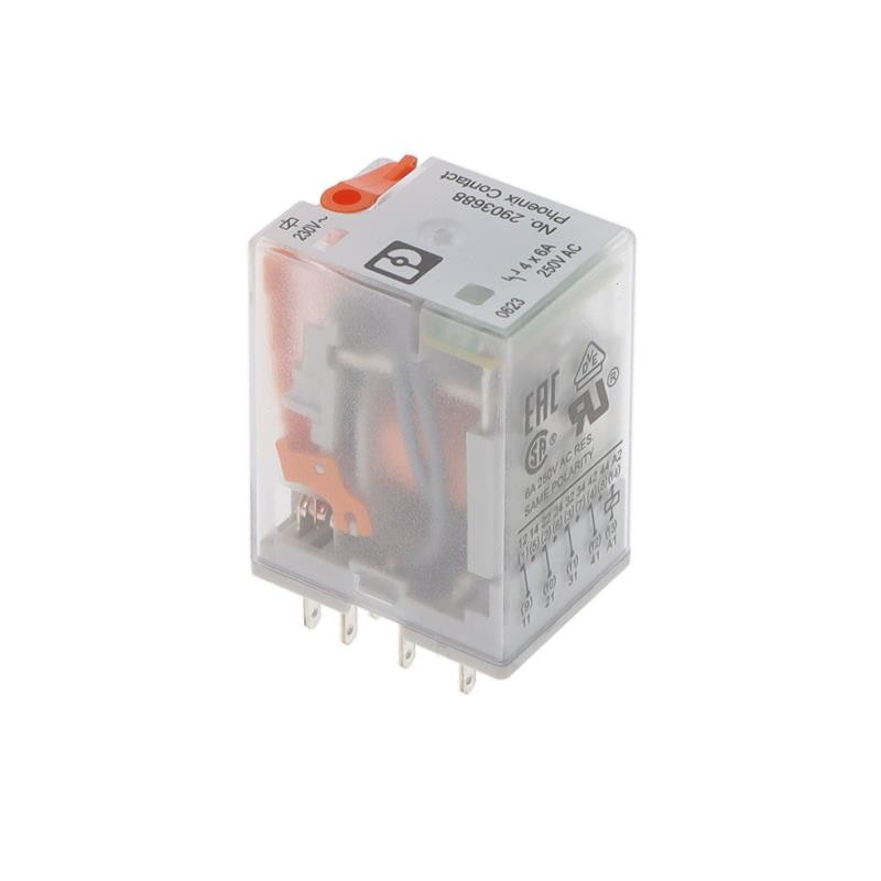 1 pcs : 2903688 - RELAY GEN PURPOSE 4PDT 6A 230V