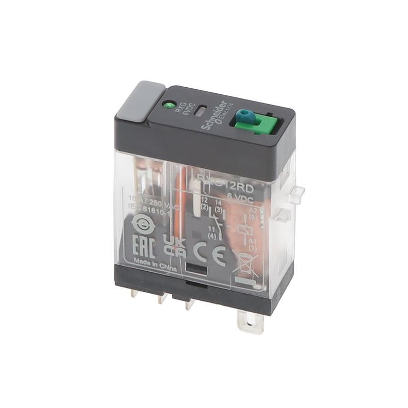 1 pcs : RXG12RD - RELAY 1CO 10A@250VAC 6VDC COIL L