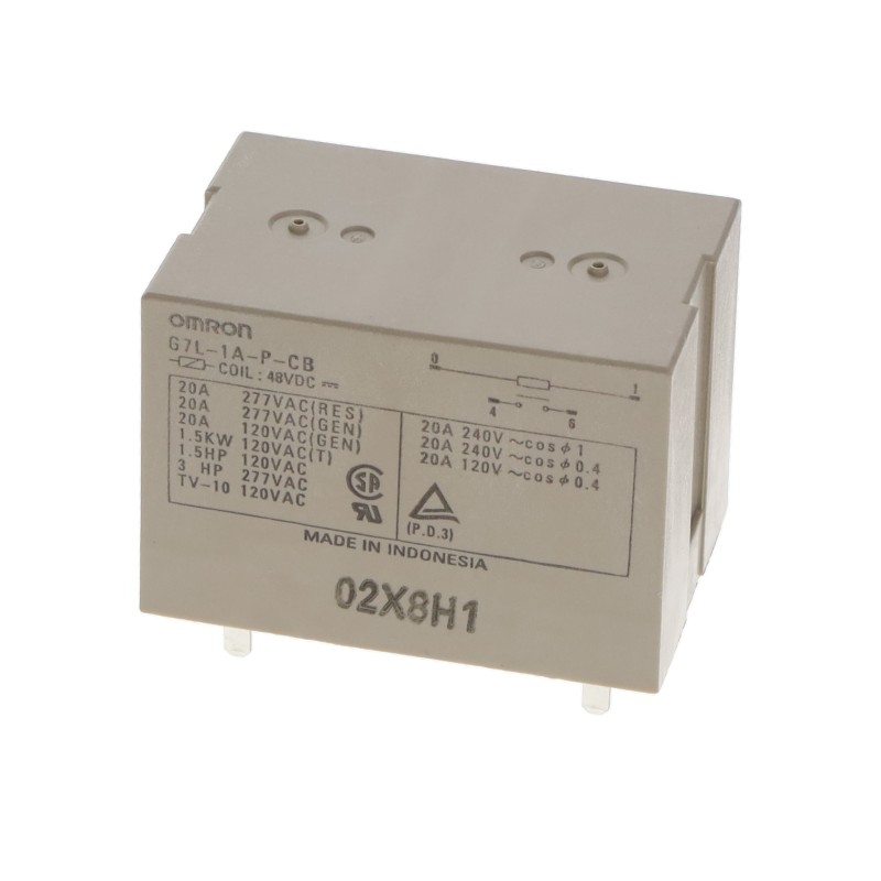 1 pcs : G7L-1A-P-CB DC48 - RELAY GEN PURPOSE SPST 20A 48V