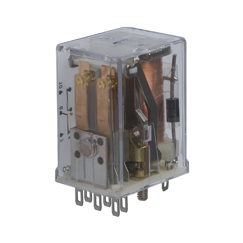 1 pcs : R10-E1P2-V185 - RELAY GEN PURPOSE DPDT 3A 12V