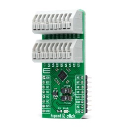 1 Box of 1 - MikroElektronika Expand 9 click Add On Board for SX1509QB MikroBUS