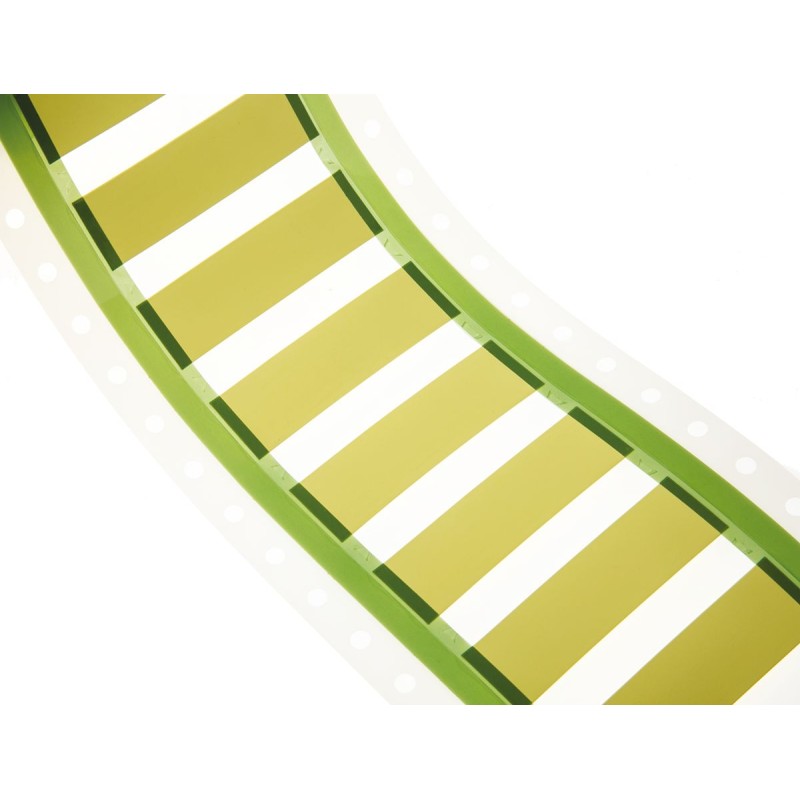 1 Box of 250 - TE Connectivity HX-SCE on Yellow Heatshrink Labels, 25.4 mm Width, 50mm Label Length, 9.5mm Label Width