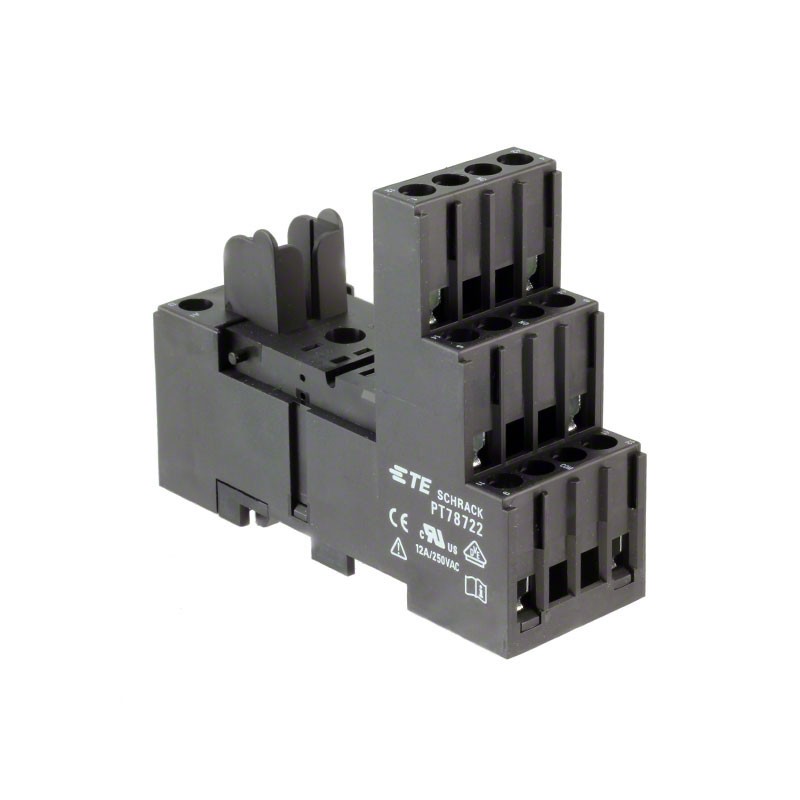 1 pcs : 1415526-1 - RELAY SOCKET 8 POSITION DIN RAIL