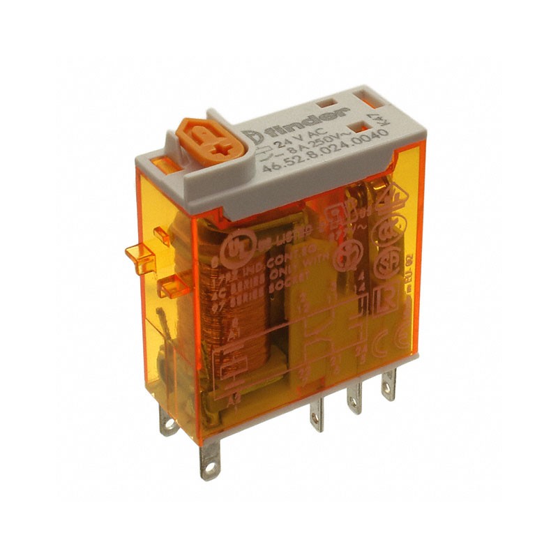 1 pcs : 46.52.8.024.0040 - RELAY GEN PURPOSE DPDT 8A 24V