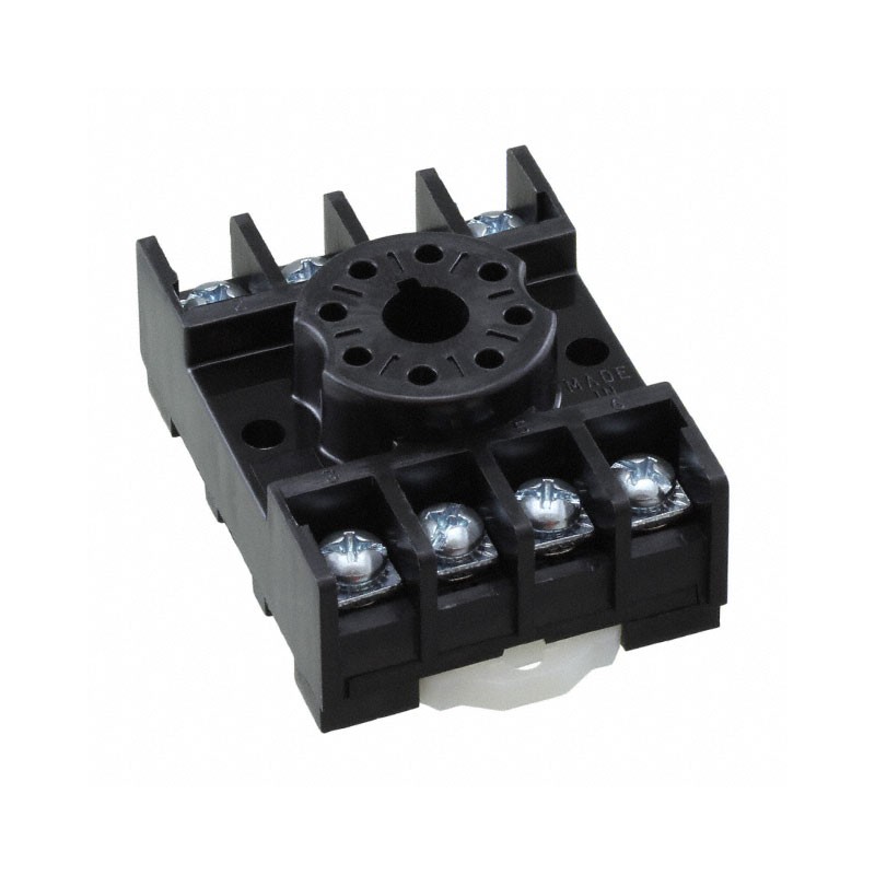 1 pcs : OT08PC - RELAY SOCKET 8 POSITION DIN RAIL