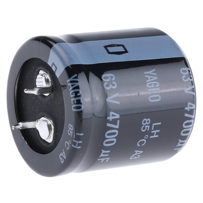 1 pcs - Yageo 4700μF Electrolytic Capacitor 63V dc, Snap-In - LH063M4700BPF-3030