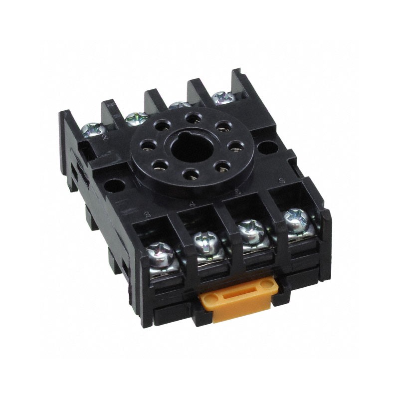 1 pcs : NDS-8 - RELAY SOCKET 8 POSITION DIN RAIL