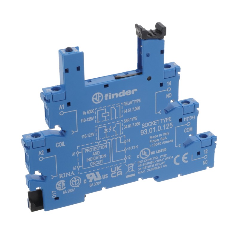 1 pcs : 93.01.0.125 - RLY SOCKET FOR 34 SERIES