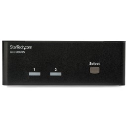 1 pcs - StarTech.com 2 Port Dual Monitor USB DisplayPort KVM Switch, 3.5 mm Stereo 3840 x 2160 Maximum Resolution