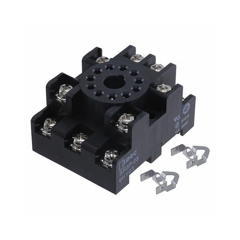 1 pcs : SR3P-05 - RELAY SOCKET 11 POS DIN RAIL