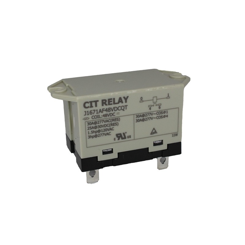 1 pcs : J1671AF48VDCQT - RELAY GEN PURPOSE SPST