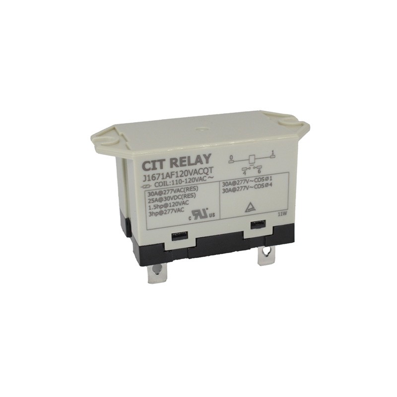 1 pcs : J1671AF120VACQT - RELAY GEN PURPOSE SPST