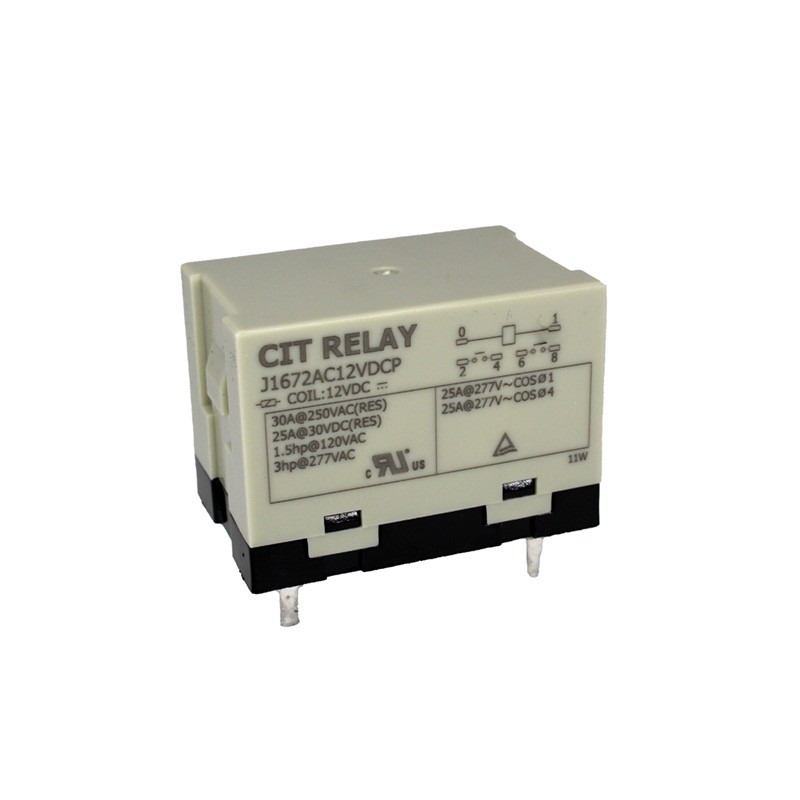1 pcs : J1672AC12VDCP - RELAY GEN PURPOSE DPST