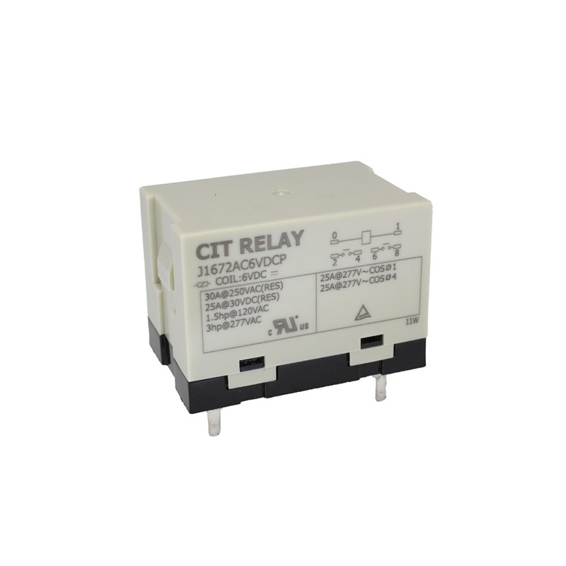1 pcs : J1672AC6VDCP - RELAY GEN PURPOSE DPST