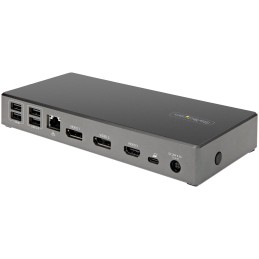 1 pcs - StarTech.com Triple Monitor 4K USB-C Docking Station with DisplayPort, HDMI - 6 x USB ports, USB A, USB C