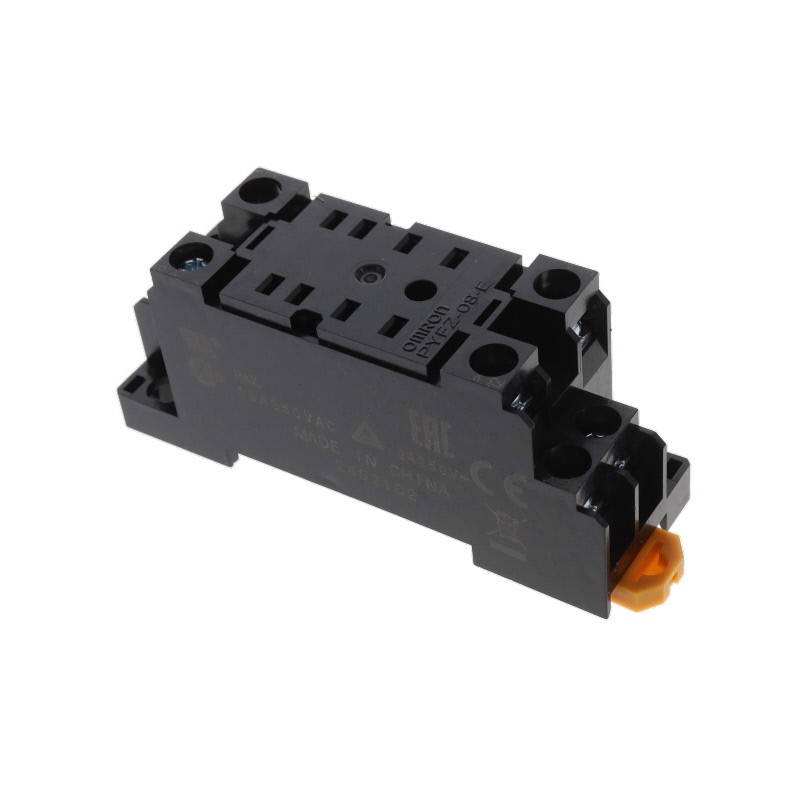 1 pcs : PYFZ-08-E - MY2 SOCKET/DIN MOUNT
