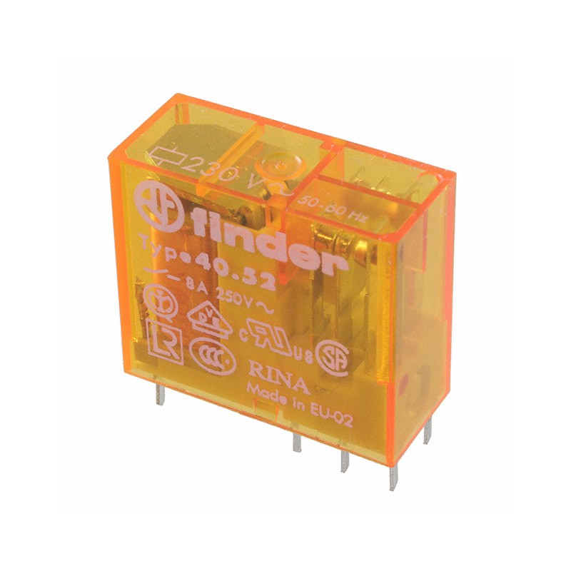 1 pcs : 40.52.8.230.0000 - RELAY GEN PURPOSE DPDT 8A 230V