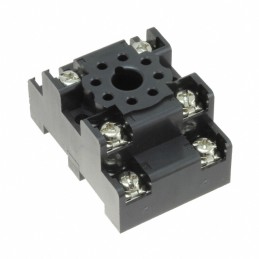 1 pcs : SR2P-05 - RELAY SOCKET 8 POSITION DIN RAIL