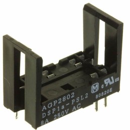 1 pcs : DSP1A-PSL2 - RELAY SOCKET 6 POS THROUGH HOLE