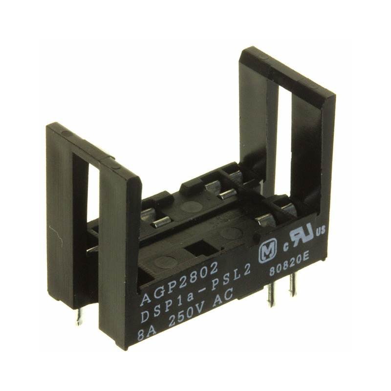 1 pcs : DSP1A-PSL2 - RELAY SOCKET 6 POS THROUGH HOLE
