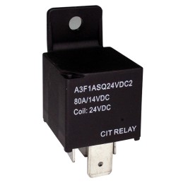 1 pcs : A3F1ASQ24VDC2D - RELAY AUTOMOTIVE SPST 80A 24V