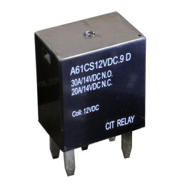 1 pcs : A61CS12VDC.9D - RELAY AUTOMOTIVE SPDT 30A 12V