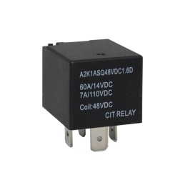 1 pcs : A2K1ASQ48VDC1.6D - RELAY AUTOMOTIVE SPST 60A 48VDC