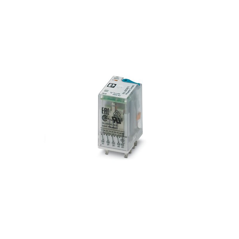 1 pcs : 2903671 - RELAY GEN PURPOSE 4PDT 6A 48V