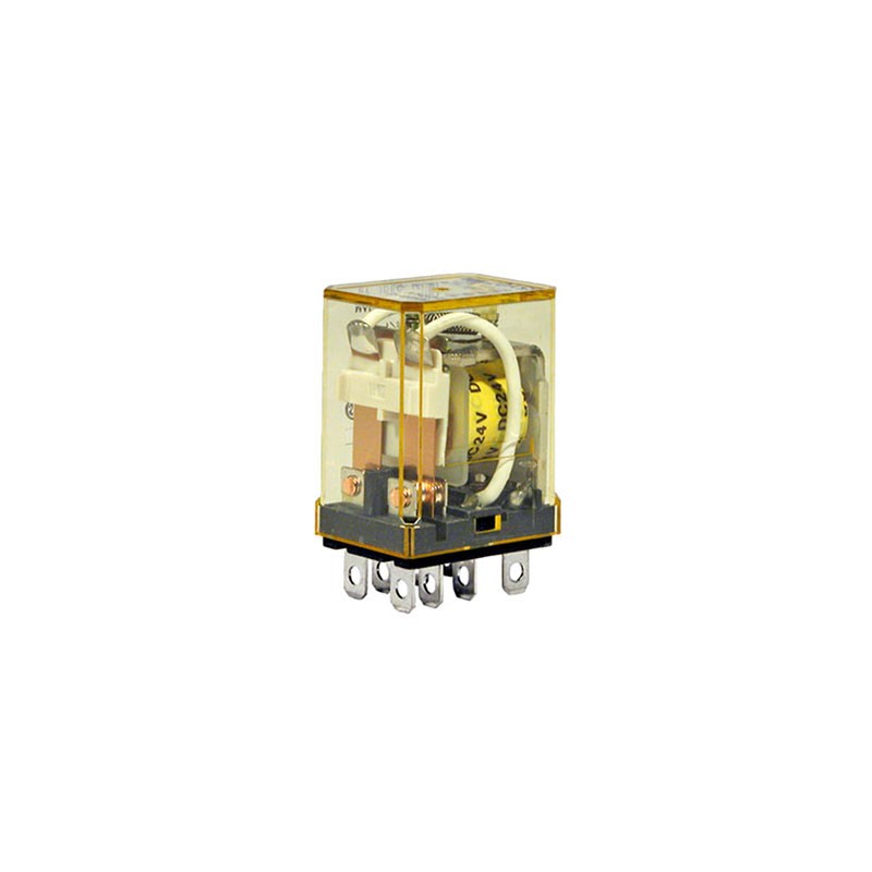 1 pcs : RH2B-ULDC12V - RELAY GEN PURPOSE DPDT 10A 12V